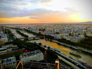 Sunset over the Seine from the Tower